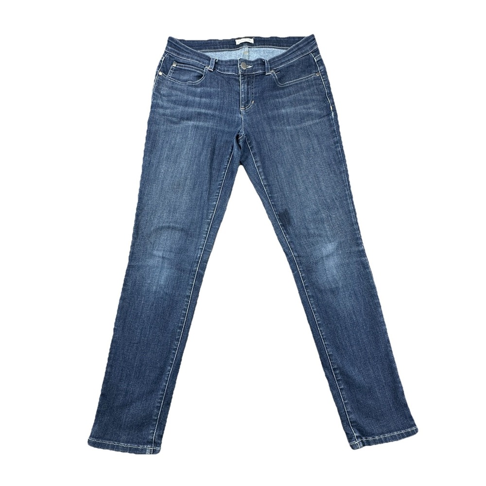 Eileen Fisher Skinny Jeans Womens 30x28 Dark Wash‎ Stretch Organic Cotton